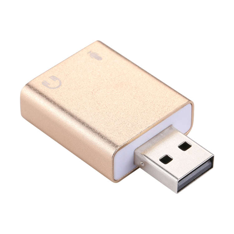Aluminum Shell 3.5mm Jack External USB Sound Card HIFI Magic Voice 7.1 Channel Adapter Free Drive...