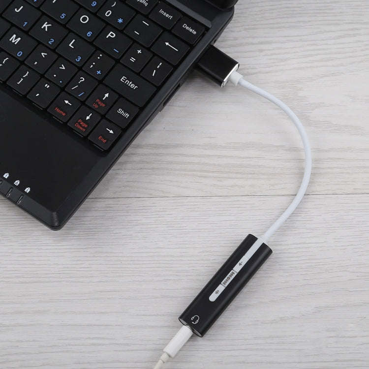 Aluminum Shell 3.5mm Jack External USB Sound Card HIFI Magic Voice 7.1 Channel Adapter Free Drive...