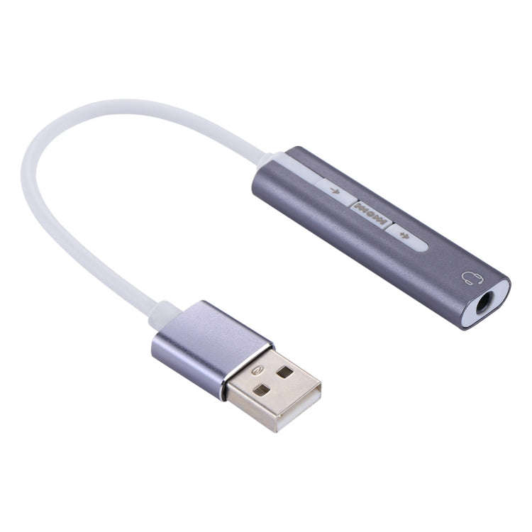 Aluminum Shell 3.5mm Jack External USB Sound Card HIFI Magic Voice 7.1 Channel Adapter Free Drive...