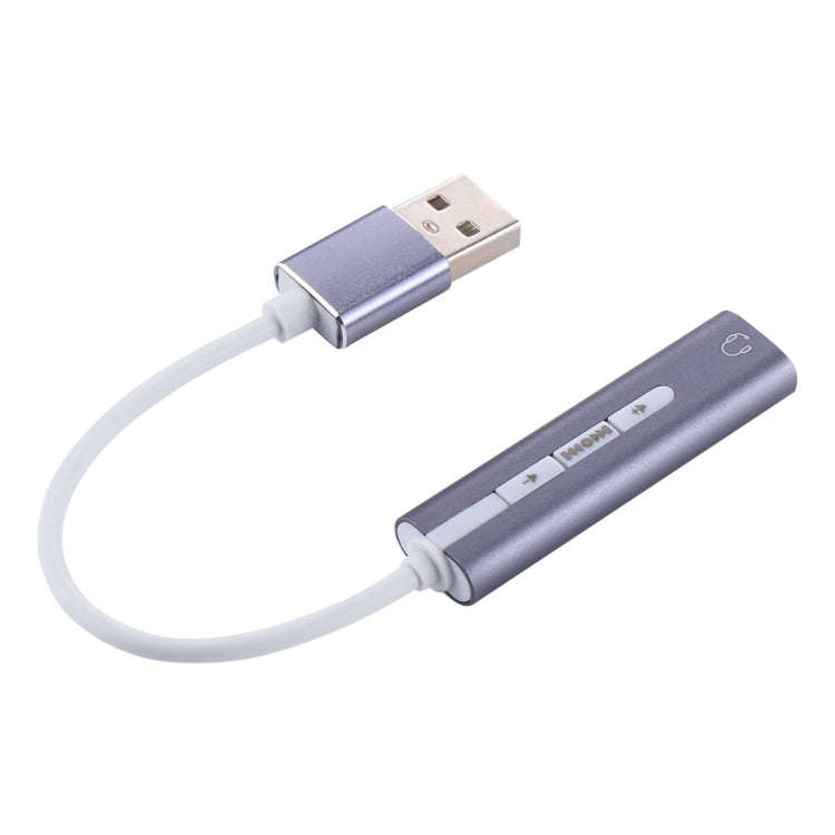 Aluminum Shell 3.5mm Jack External USB Sound Card HIFI Magic Voice 7.1 Channel Adapter Free Drive...
