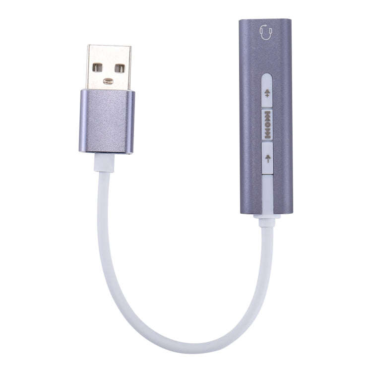 Aluminum Shell 3.5mm Jack External USB Sound Card HIFI Magic Voice 7.1 Channel Adapter Free Drive...