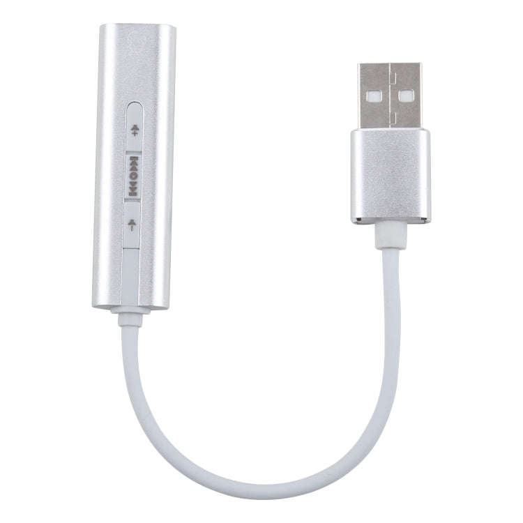 Aluminum Shell 3.5mm Jack External USB Sound Card HIFI Magic Voice 7.1 Channel Adapter Free Drive...