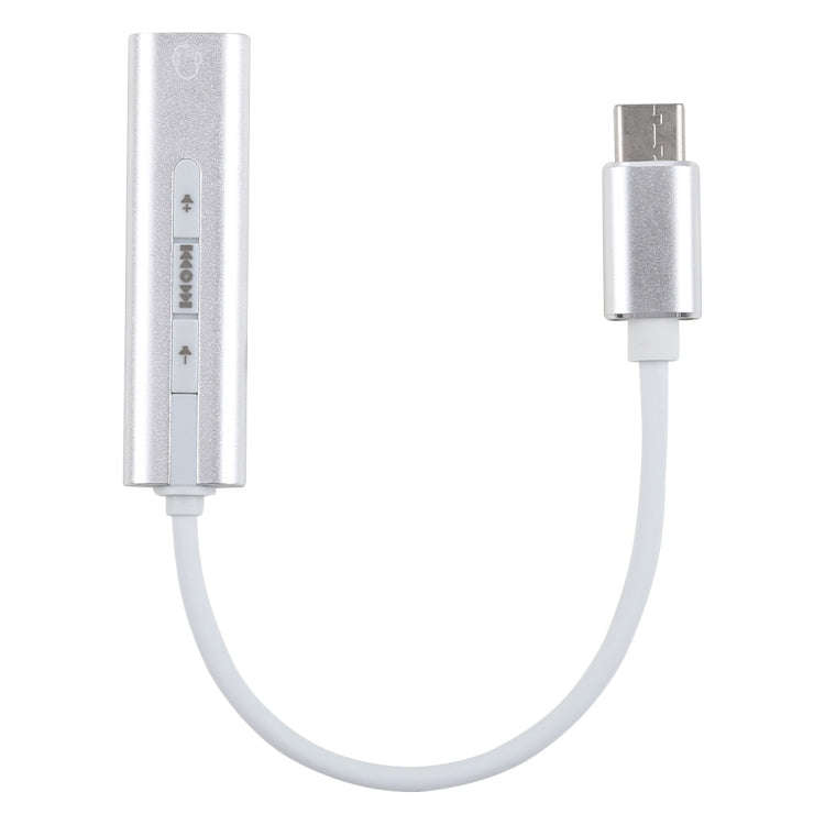 Aluminum Shell 3.5mm Jack External USB-C / Type-C Sound Card HIFI Magic Voice 7.1 Channel Convert...