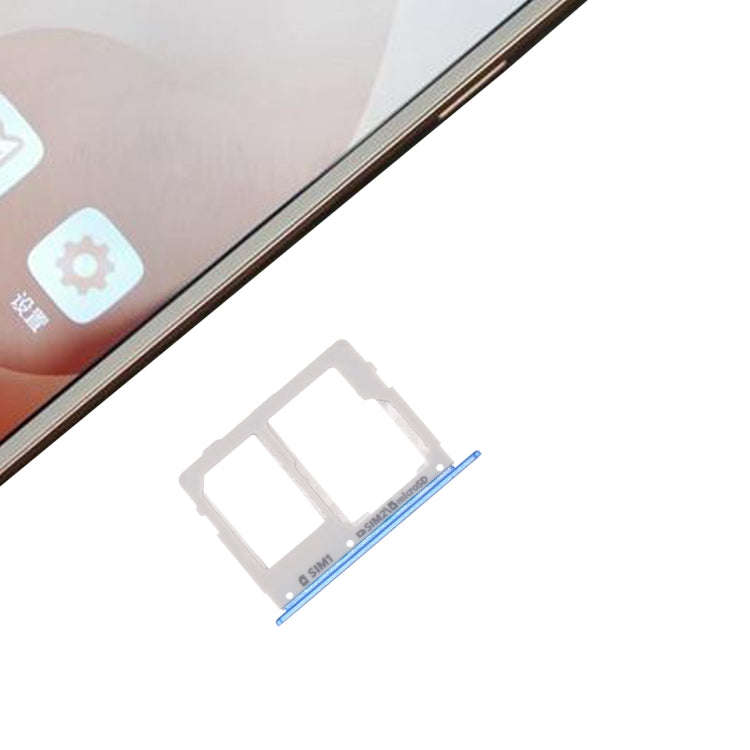 For Galaxy C7 Pro / C7010 & C5 Pro / C5010 SIM Card Tray + SIM / Micro SD Card Tray (Blue)