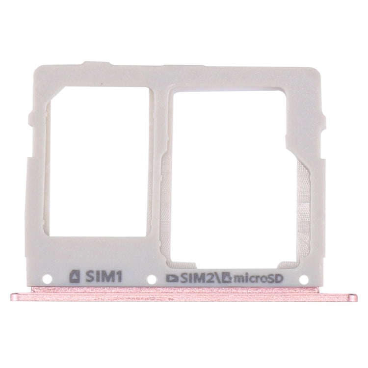 For Galaxy C7 Pro / C7010 & C5 Pro / C5010 SIM Card Tray + SIM / Micro SD Card Tray (Rose Gold)