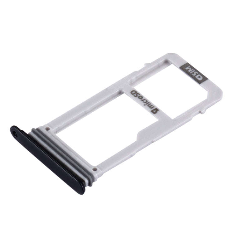 For Galaxy A3 (2017) / A320 SIM Card Tray + Micro SD Card Tray (Black)