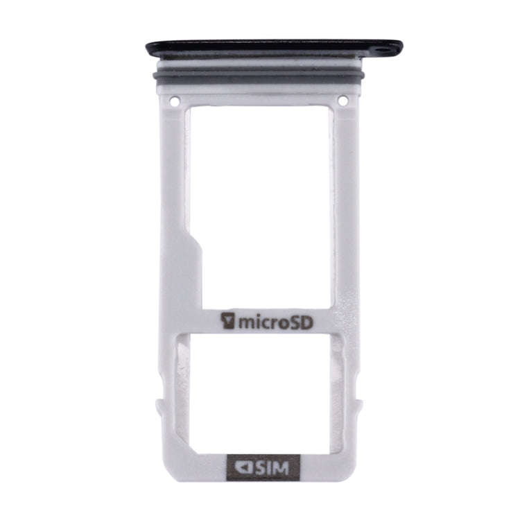 For Galaxy A3 (2017) / A320 SIM Card Tray + Micro SD Card Tray (Black)
