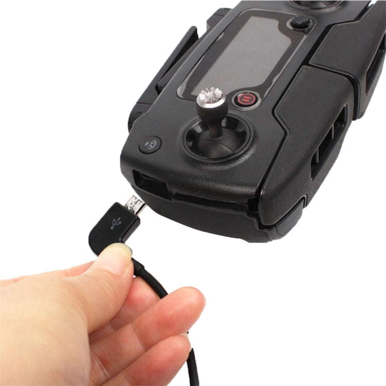 30cm USB to Micro USB Right Angle Data Connector Cable for DJI SPARK / MAVIC PRO / Phantom 3 & 4 ...