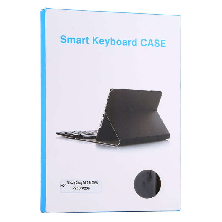 Ultra-thin Detachable Magnetic Bluetooth Keyboard Leather Tablet Case for Galaxy Tab A 8.0 2019 P...