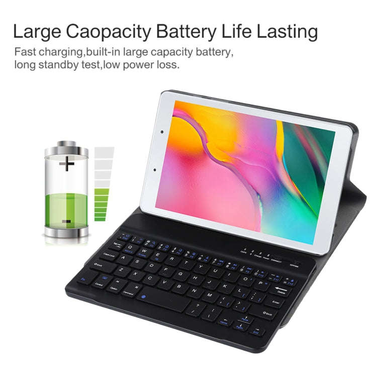Ultra-thin Detachable Magnetic Bluetooth Keyboard Leather Tablet Case for Galaxy Tab A 8.0 2019 P...