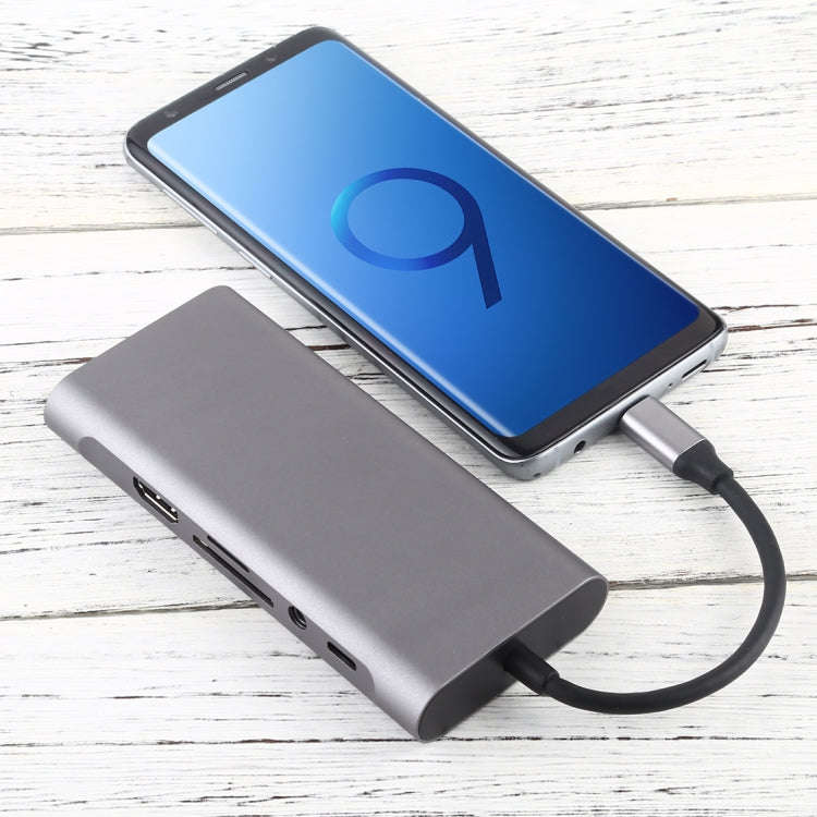 11 in 1 VGA + LAN Port + 4 x USB 3.0 + SD / TF Card + HDMI + Audio Port + USB-C / Type-C Female t...