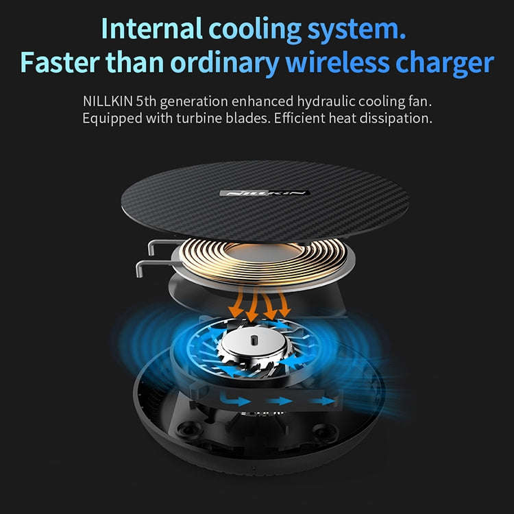 NILLKIN MC035 Power Flash Qi Standard High Speed Wireless Charger (Classic Nylon)