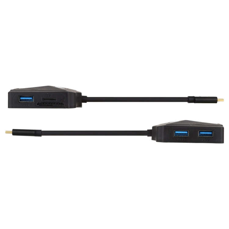 V178B USB-C / Type-C to USB 3.0 x 3 + USB-C / Type-C + HDMI + Audio Port + SD / TF Card Reader Mu...