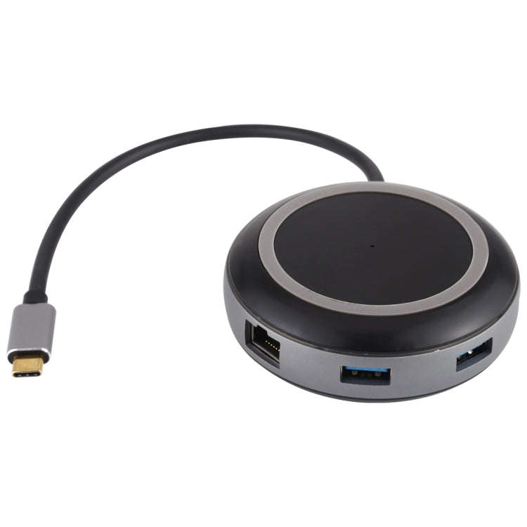 USB-C / Type-C to USB 3.0 x 3 + USB-C / Type-C + HDMI + RJ45 + SD / TF Card Reader Multi-function...