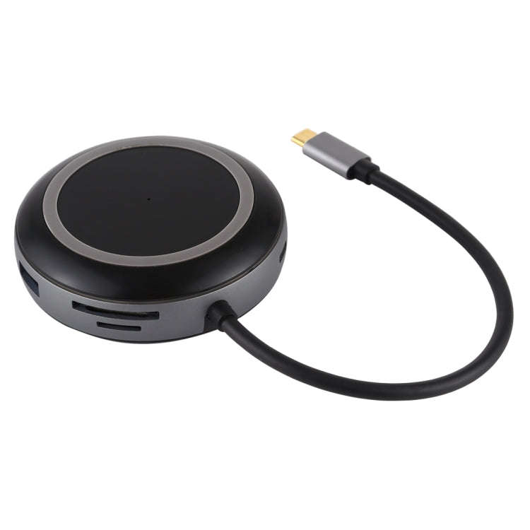 USB-C / Type-C to USB 3.0 x 3 + USB-C / Type-C + HDMI + RJ45 + SD / TF Card Reader Multi-function...
