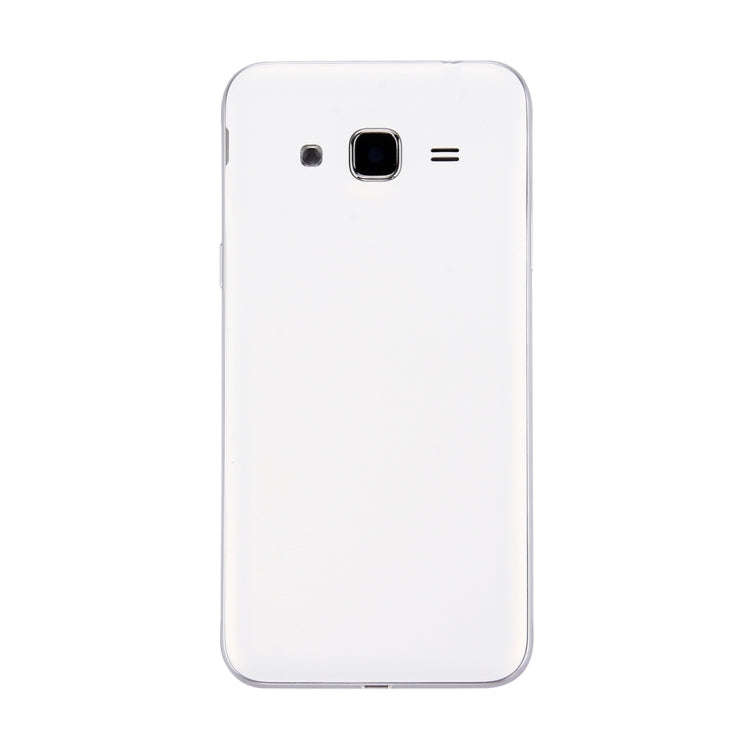 For Galaxy J3 (2016) / J320 (Double card version) Battery Back Cover + Middle Frame Bezel (White)