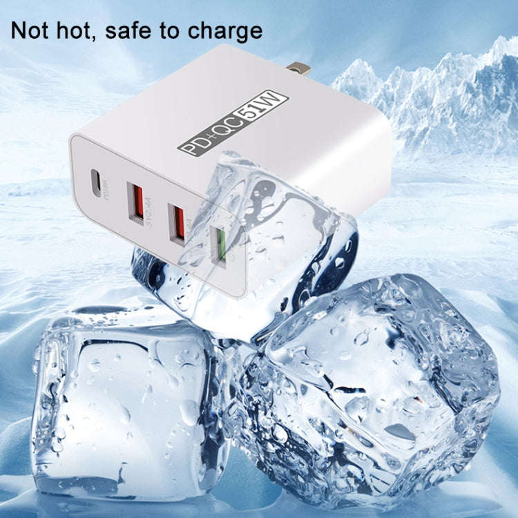 WLX-A6 4 Ports Quick Charging USB Travel Charger Power Adapter, UK Plug