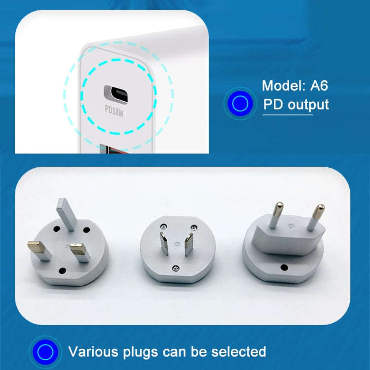 WLX-A6 4 Ports Quick Charging USB Travel Charger Power Adapter, UK Plug
