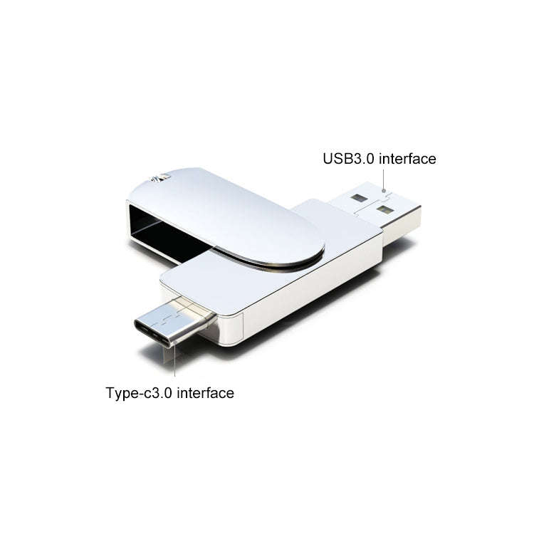 Kinzdi 64GB USB 3.0 + Type-C 3.0 Interface Metal Twister Flash Disk V11 (Rose Gold)