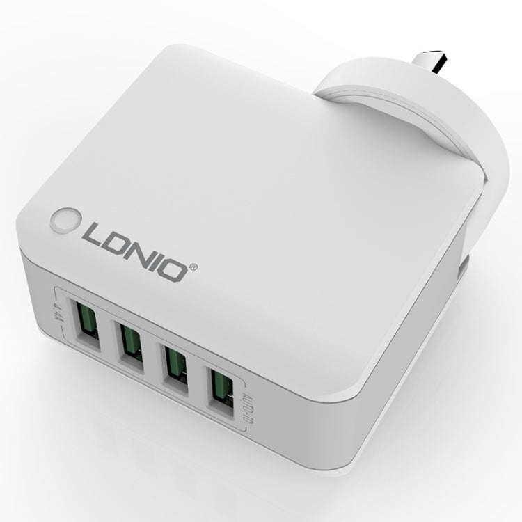 LDNIO A4403 4.4A 4 x USB Ports Smart Travel Charger, AU Plug