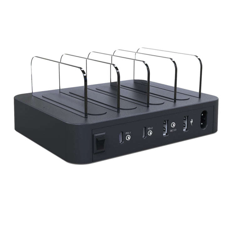 45W PD USB-C / Type-C + 18W PD USB-C / Type-C + 18W QC 3.0 USB + USB Ports Smart Charger with Det...