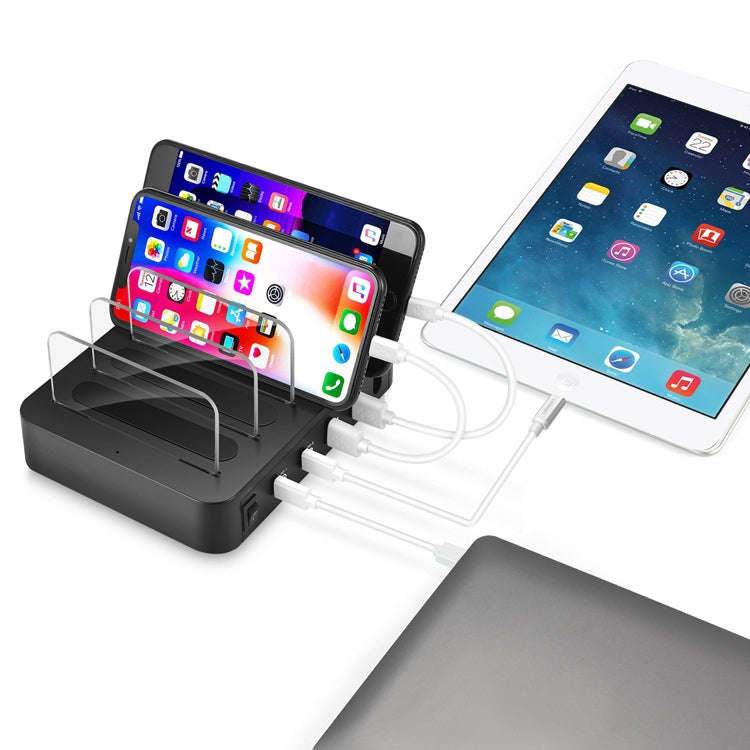 45W PD USB-C / Type-C + 18W PD USB-C / Type-C + 18W QC 3.0 USB + USB Ports Smart Charger with Det...