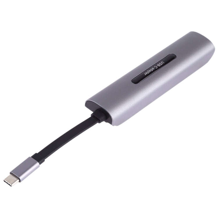 V157A 7 in 1 USB-C / Type-C to PD + USB 3.0 x 3 + SD + TF + HDMI Ports HUB Docking Station & Card...