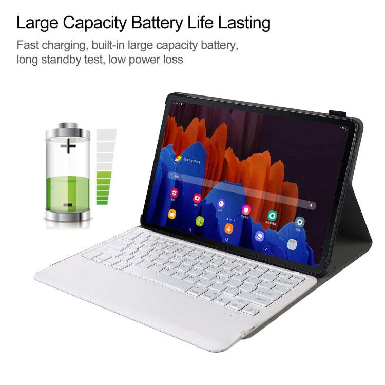 A970 Detachable Bluetooth Keyboard Ultrathin Horizontal Flip Leather Tablet Case for Samsung Gala...