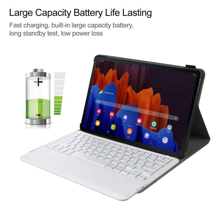 A970 Detachable Bluetooth Keyboard Ultrathin Horizontal Flip Leather Tablet Case for Samsung Gala...