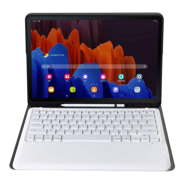 A970B Detachable Bluetooth Keyboard Ultrathin Horizontal Flip Leather Tablet Case with Pen Slot f...