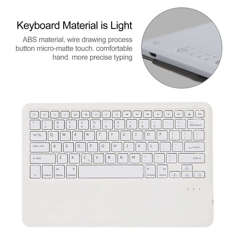 A970B Detachable Bluetooth Keyboard Ultrathin Horizontal Flip Leather Tablet Case with Pen Slot f...