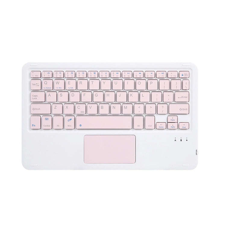 HB119B 10 inch Universal Tablet Wireless Bluetooth Keyboard with Touch Panel (Pink)