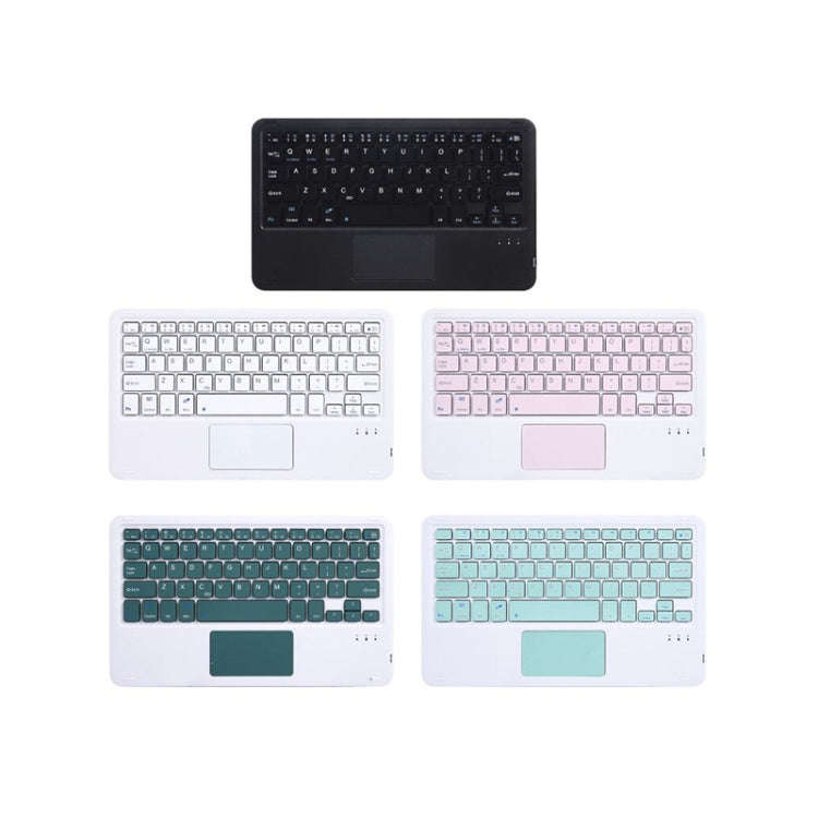 HB119B 10 inch Universal Tablet Wireless Bluetooth Keyboard with Touch Panel (Green)