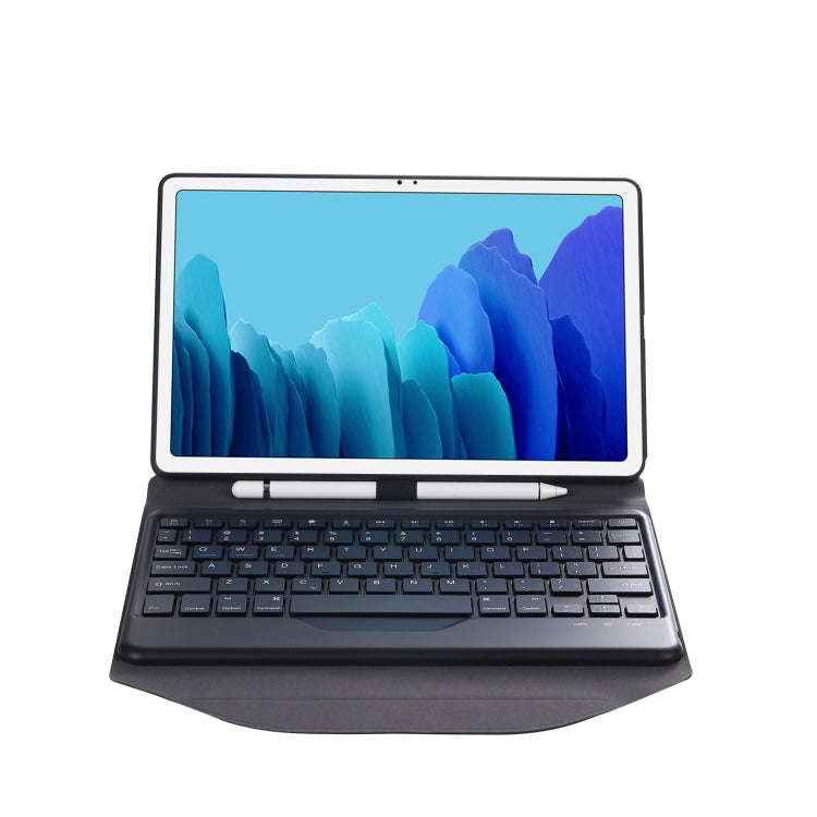 B500 Diamond Texture Triangle Back Holder Splittable Bluetooth Keyboard Leather Tablet Case for S...