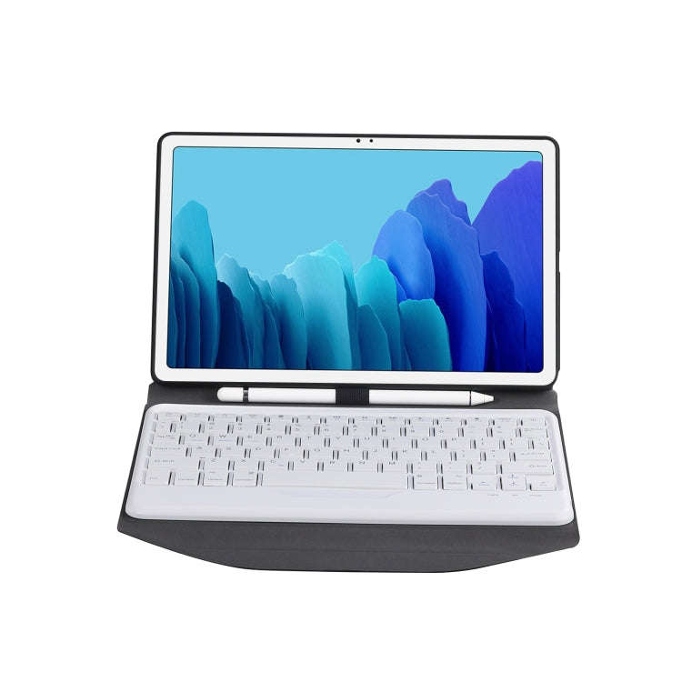 B500 Diamond Texture Triangle Back Holder Splittable Bluetooth Keyboard Leather Tablet Case for S...
