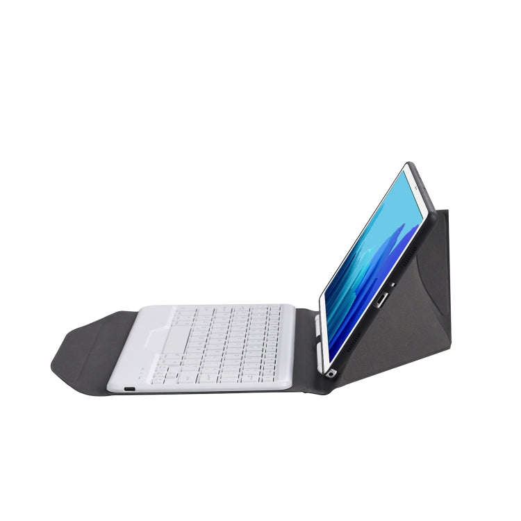 B500 Diamond Texture Triangle Back Holder Splittable Bluetooth Keyboard Leather Tablet Case for S...