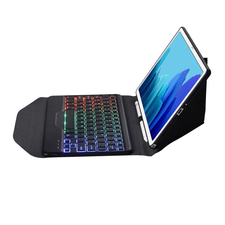 B500S Diamond Texture Triangle Back Holder Splittable Bluetooth Keyboard Leather Tablet Case with...