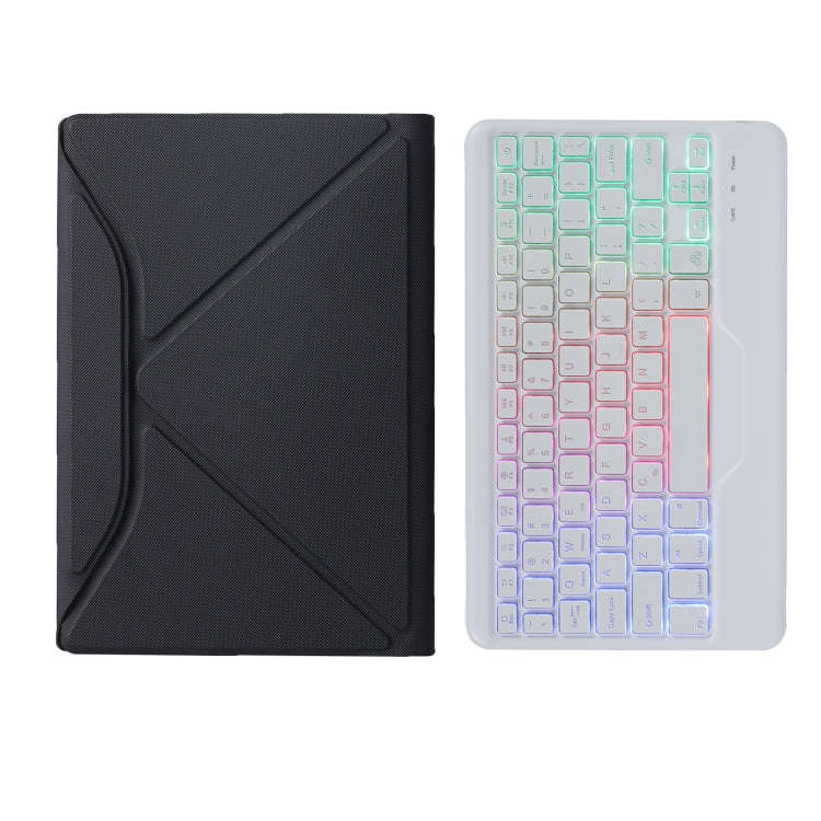 B500S Diamond Texture Triangle Back Holder Splittable Bluetooth Keyboard Leather Tablet Case with...