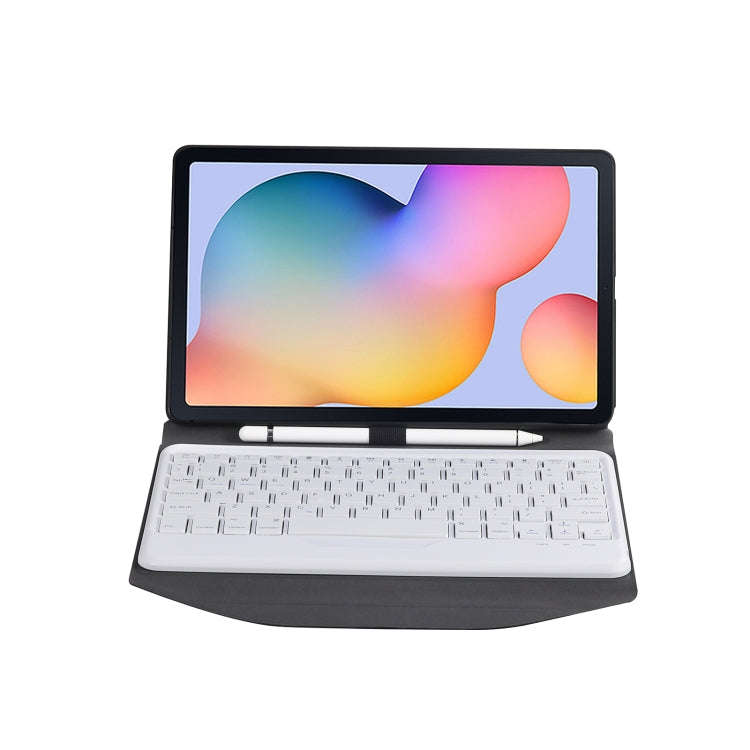 B610 Diamond Texture Triangle Back Holder Splittable Bluetooth Keyboard Leather Tablet Case for S...