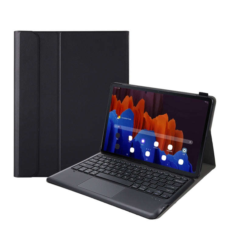 A970-A Splittable Bluetooth Keyboard Leather Tablet Case for Samsung Galaxy Tab S8+ / S7 FE T730 ...