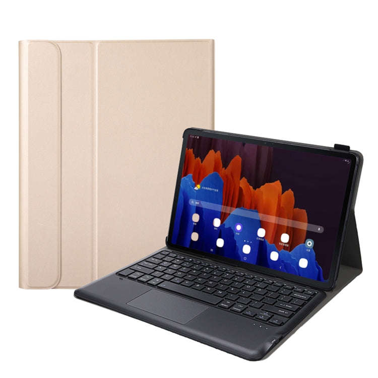 A970-A Splittable Bluetooth Keyboard Leather Tablet Case for Samsung Galaxy Tab S8+ / S7 FE T730 ...