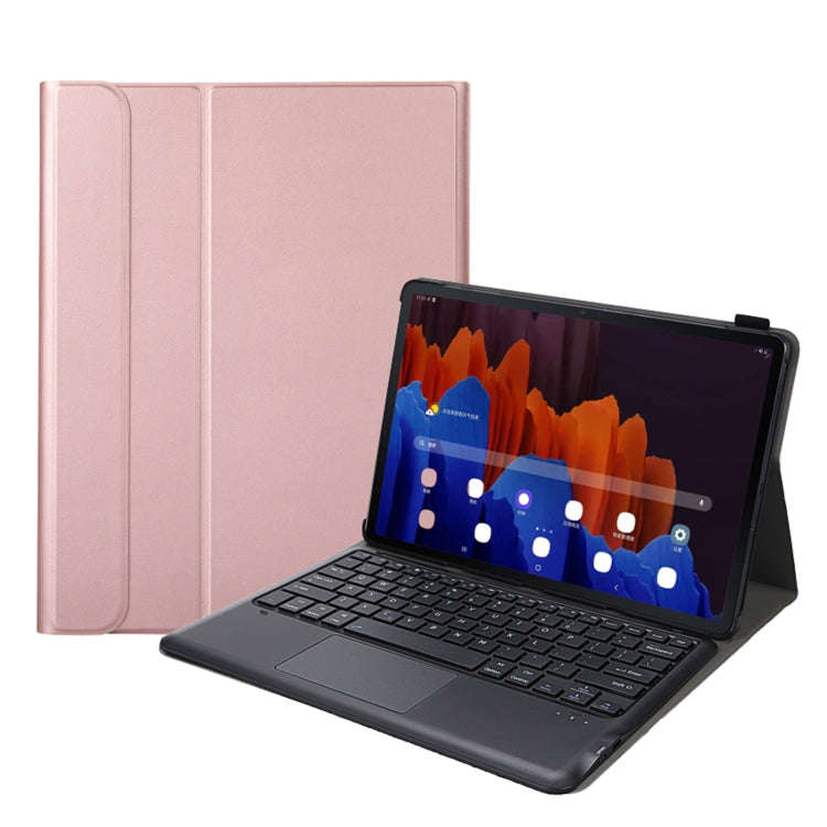 A970-A Splittable Bluetooth Keyboard Leather Tablet Case for Samsung Galaxy Tab S8+ / S7 FE T730 ...
