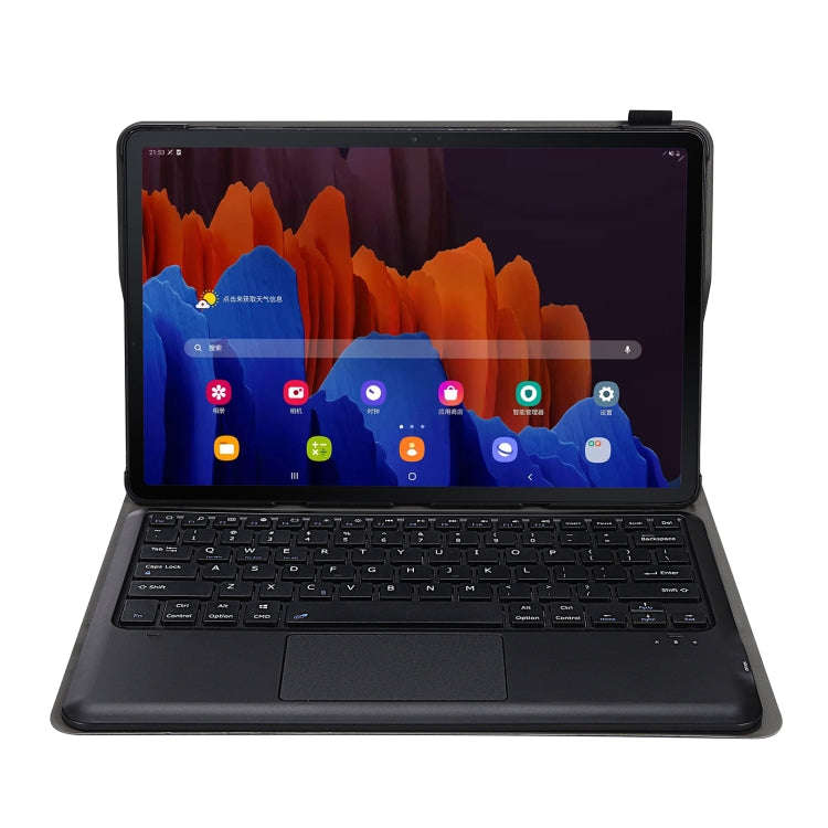 A970-A Splittable Bluetooth Keyboard Leather Tablet Case for Samsung Galaxy Tab S8+ / S7 FE T730 ...