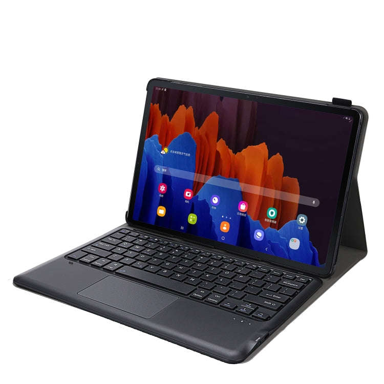 A970-A Splittable Bluetooth Keyboard Leather Tablet Case for Samsung Galaxy Tab S8+ / S7 FE T730 ...