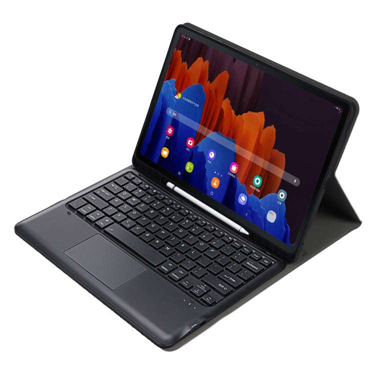 A970B-A Splittable Bluetooth Keyboard Leather Tablet Case for Samsung Galaxy Tab S7 FE T730 T736 ...