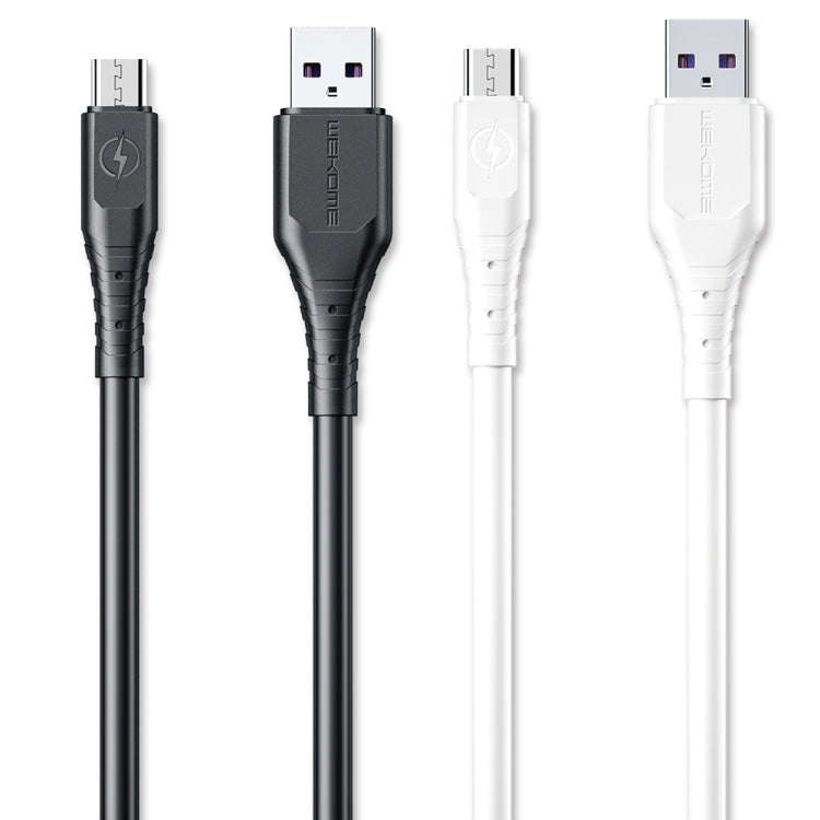 WK WDC-152 6A Micro USB Fast Charging Data Cable, Length: 1m (White)