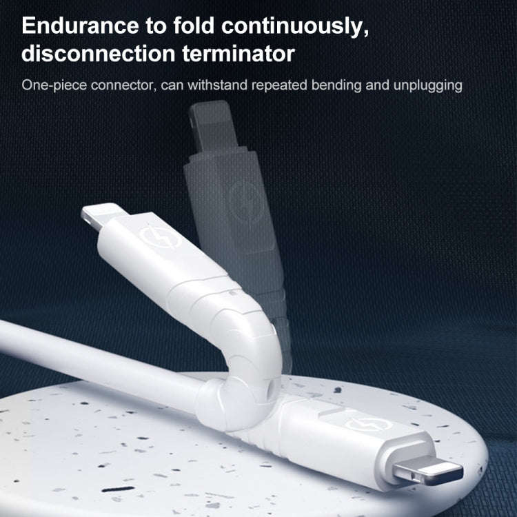 WK WDC-152 6A Micro USB Fast Charging Data Cable, Length: 1m (White)
