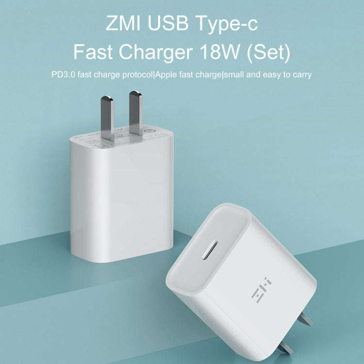 Original Xiaomi Youpin ZMI 20W Type-C / USB-C Quick Charger Power Adapter, US Plug(White)