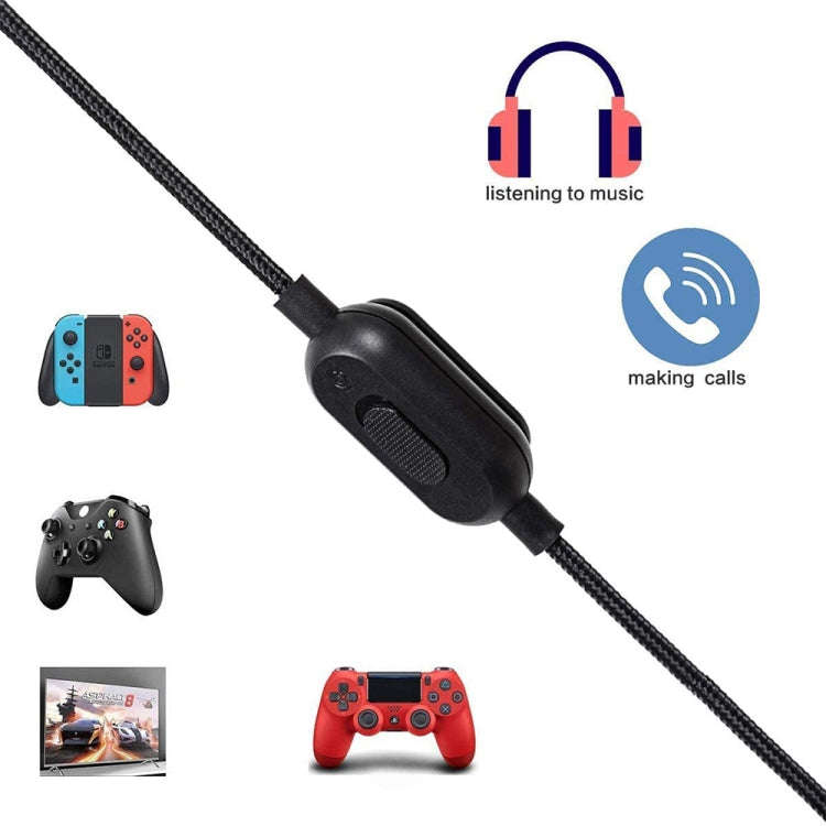 ZS0159 For Logitech G433 / G233 / G Pro / G Pro X 3.5mm Male to Male Gaming Headset Audio Cable w...