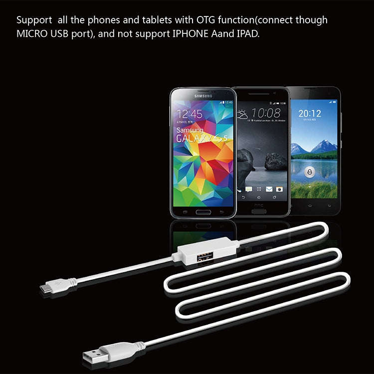 OTG-Y-03 USB 2.0 Male to Micro USB Male + USB Female OTG Charging Data Cable for Android Phones /...